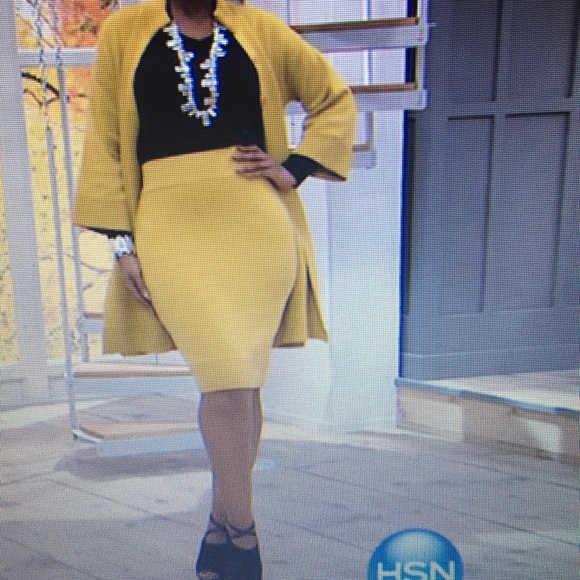 Marla Wynne Dresses & Skirts - Marla Wynne Ottoman Knit Skirt Sz 1X